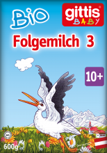 Verpackung: gittis Bio Folgemilch 3 - 600g